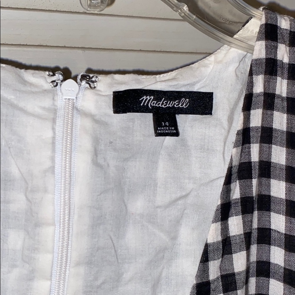 Checked madewell dress - Picture 3 of 4